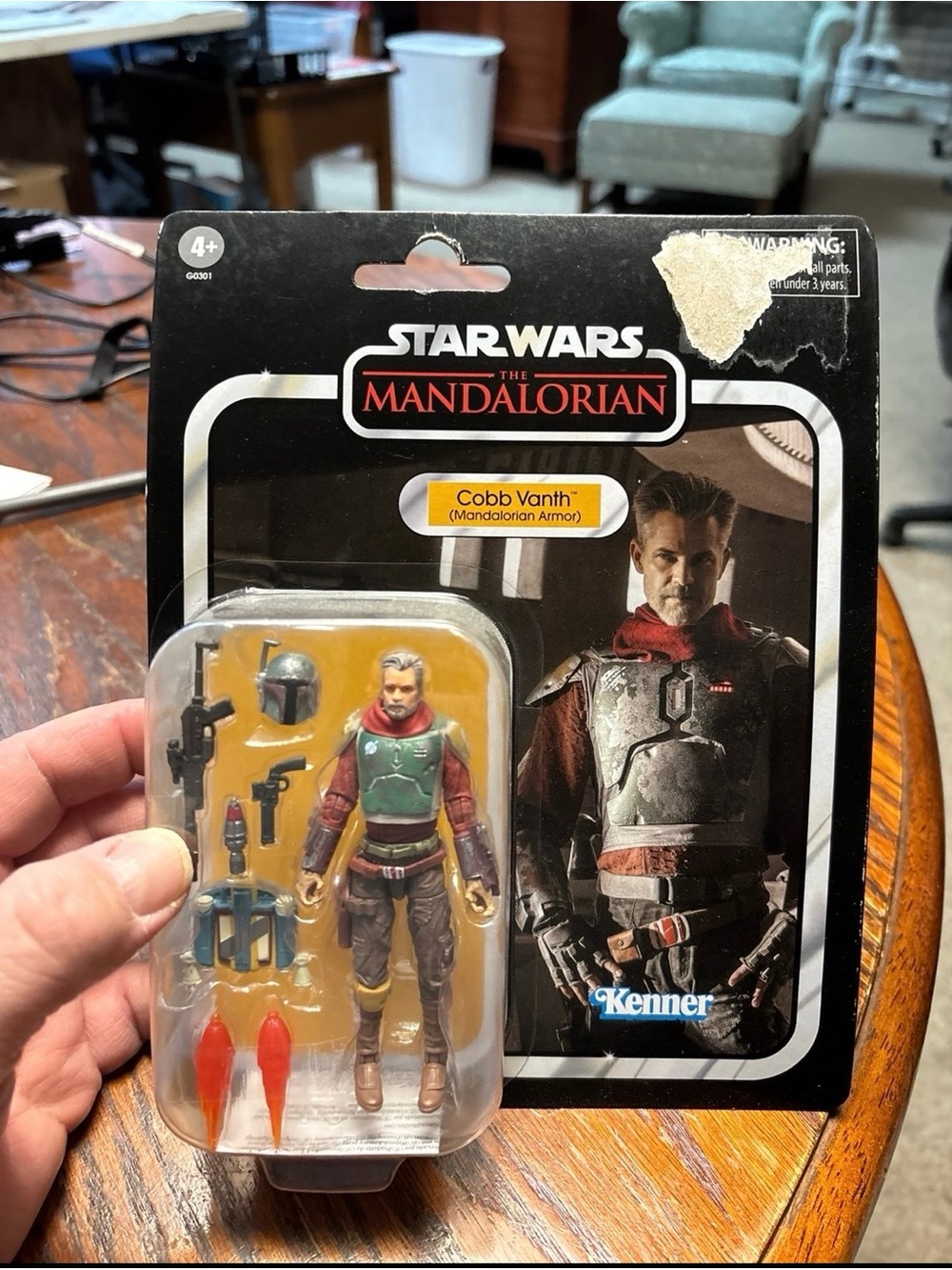 Star Wars The Vintage Collection The Mandalorian Cobb Vanth Figure, 3.75"